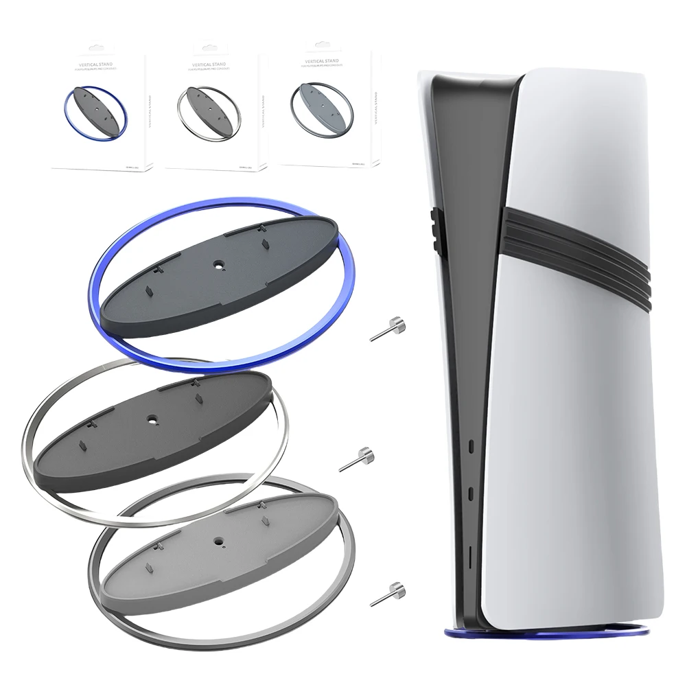 

Металлическая вертикальная подставка для игровой консоли, кронштейн, противоскользящая подставка, вертикальный держатель для консоли PS5 Pro/PS5 Slim/PS5