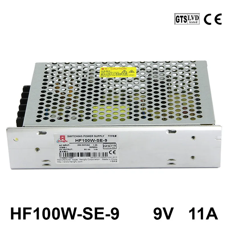 Фабричное производство, HengFu HF100W-SE-9 DC9V 11A, адаптер зарядного устройства, мощность