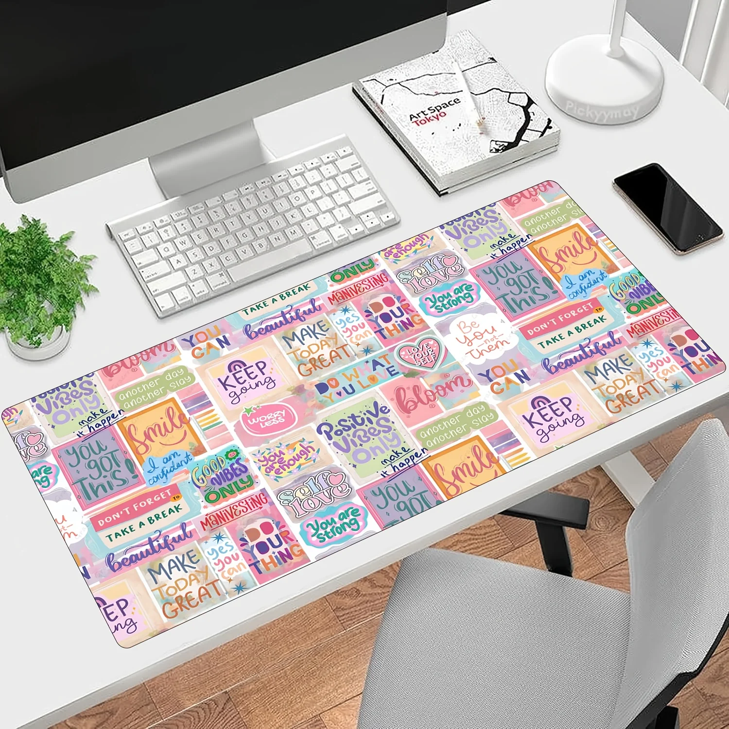 

Large Inspirational Aesthetic Gaming Mouse Pad Mouse Mat Desk Mat Pad for Computer Table desk Decorating Rug Office Accessories