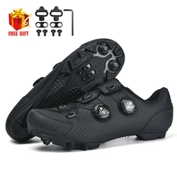 Cycling Sneaker MTB Men Sports Dirt Bike Shoes SPD Pedal Mountain Bicycle Footwear Speed Racing Man Flat Off Road Cycling Shoes