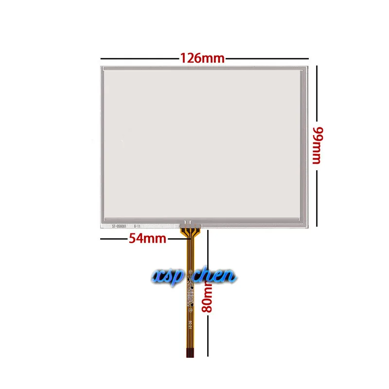 

New For TM056KDH01 AT056TN53 V.1 AT056TN52 Touch 5.6 inch 4 wire Resistive Car navigation Touch Screen Panel 126*100 126mm*100mm