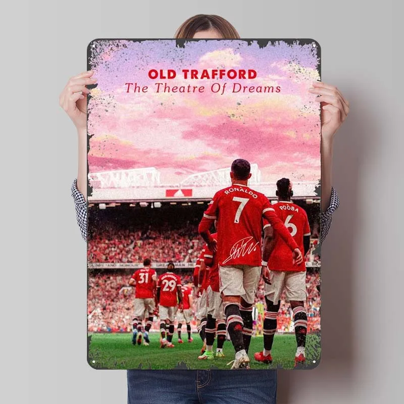 Ronaldo Metal Signs Sports Poster Vintage Metal Plate High Quality Tinplate Sign for Wall Art Decoration Modern Home Decoration