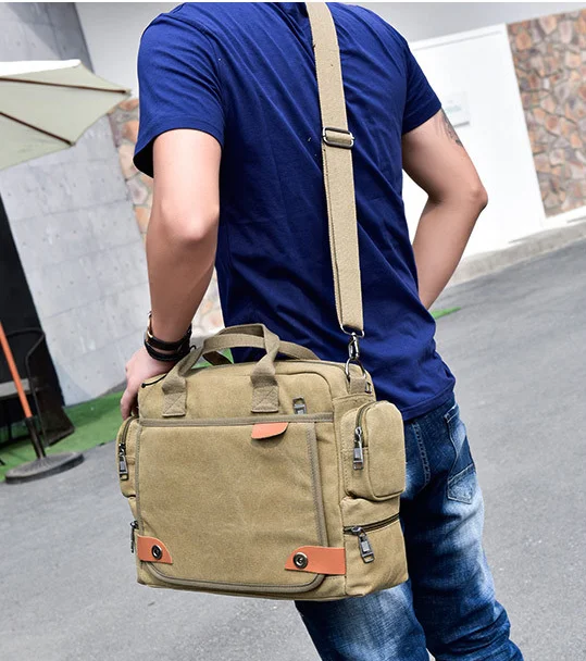 Brand Men Quality Crossbody Bags Male Canvas Shoulder bags Boy Messenger Bags Man Handbags for Travel Casual Large Satchel сумка
