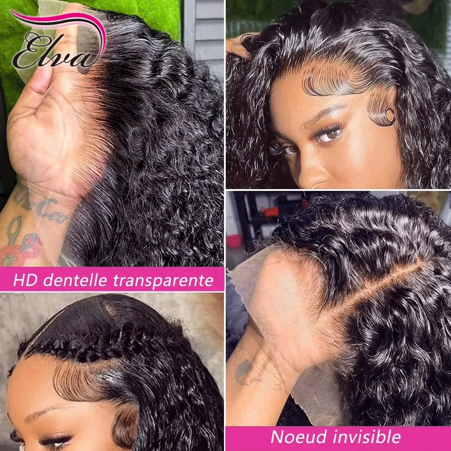 9x6 HD Lace Frontal Wig Curly Human Hair 7x7 6x6 5x5 HD Lace Closure Wig Melt Skins Bye Bye Knots Glueless HD Lace Melt All Skin