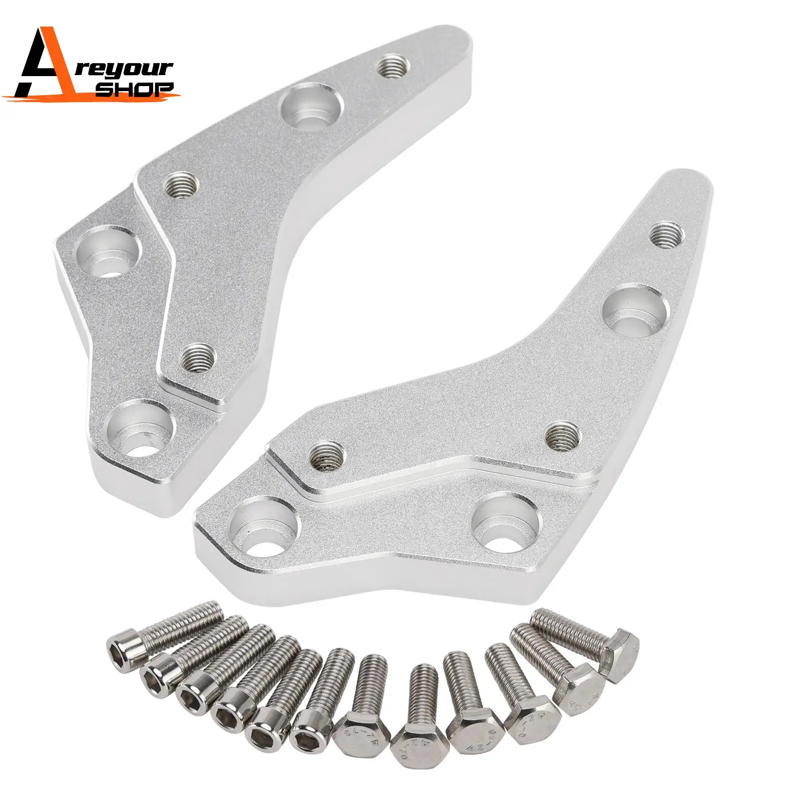 

АЛЮМИНИЕВЫЕ РУЧНЫЕ РУЧКИ 1,75 ДЮЙМА ДЛЯ BMW K1600GT/GTL 2011-2025 СЕРЕБРЯНЫЕ