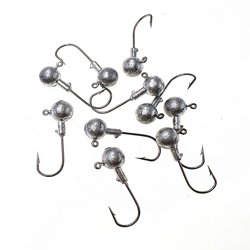 4g crank Jig head hook fishing hook head Jig lure hard bait soft worm jig hook for fishing image 2