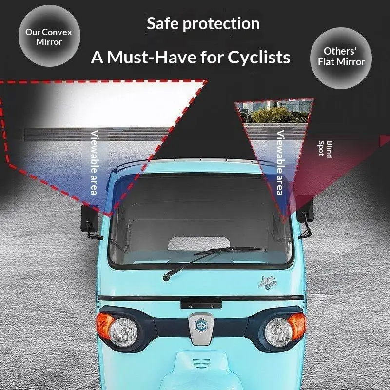 *360 Degree Rotation Blind Spot Mirror 10.5/12.5/15cm HD Car Reverse Mirror Suction Cup Small Round Car Rearview Mirror 1PC