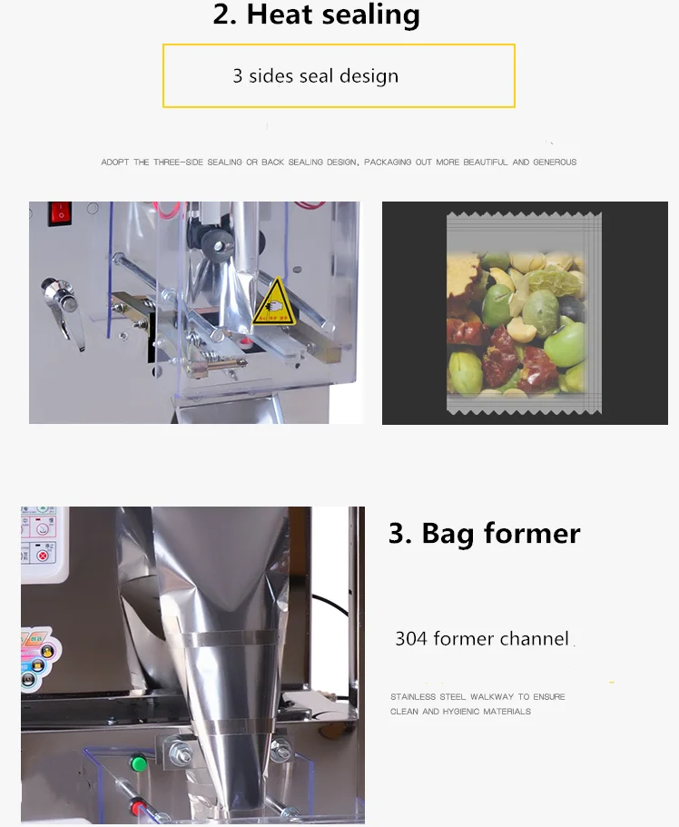 Вертикальная упаковочная машина для чайных пакетиков, порошковых орехов, многофункциональная упаковочная машина для пакетов