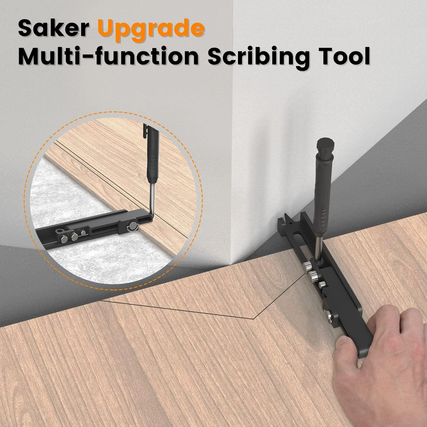 

Multi-function Scribing Tool DIY Woodworking Scribe Tool Deep Hole Pencil,Scriber Carpentry Graffiti Line Maker Measuring Tool