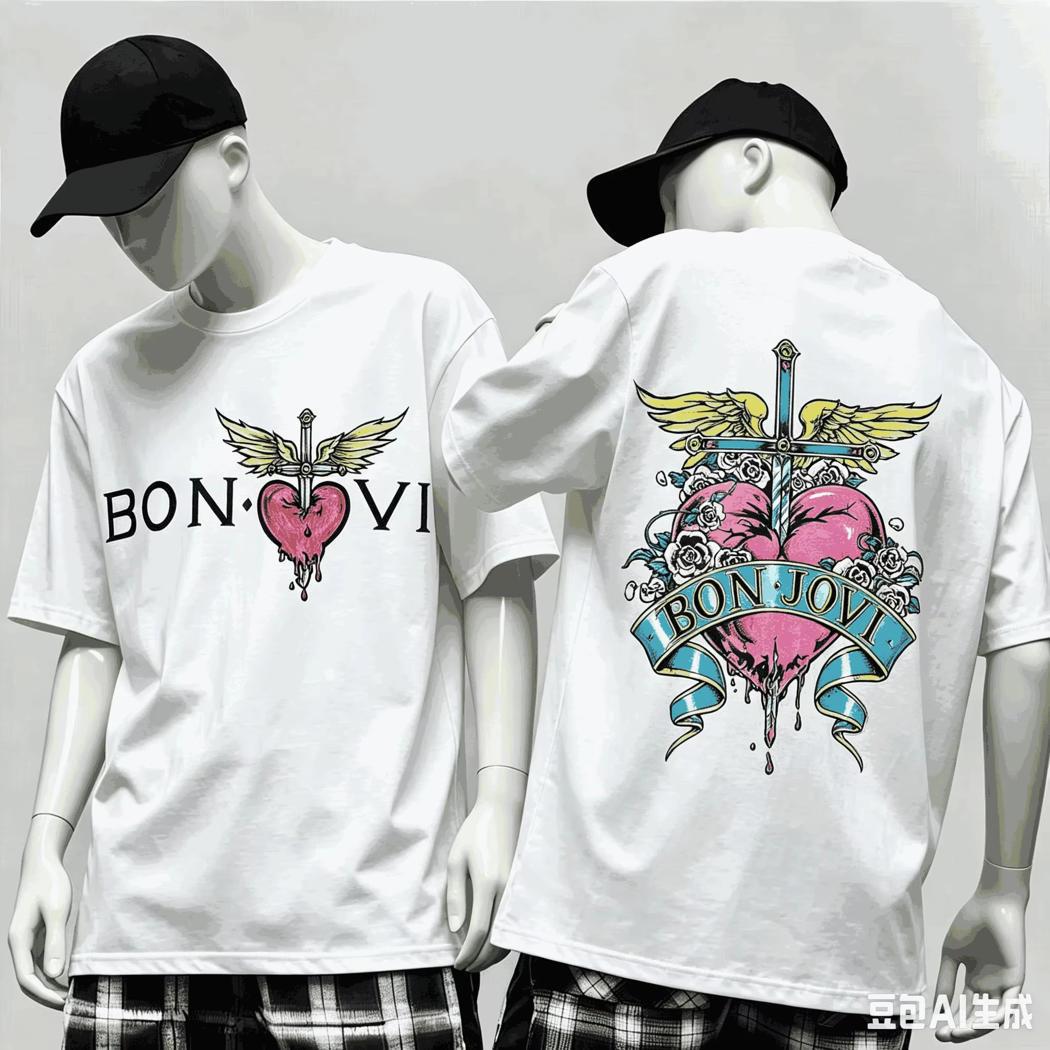 2026 new Bon Jovi Fan Gift T-Shirt - Suitable for both men and women, loose short-sleeved streetwear of high quality
