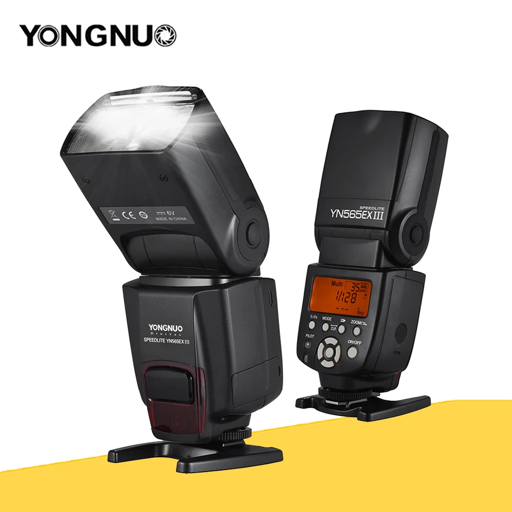 Беспроводная вспышка YONGNUO YN565EX III для фотоаппаратов Canon Nikon DSLR GN58 высокоскоростная система переработки Беспроводная вспышка YONGNUO YN565EX III для фотоаппаратов Canon Nikon DSLR GN58 высокоскоростная система переработки