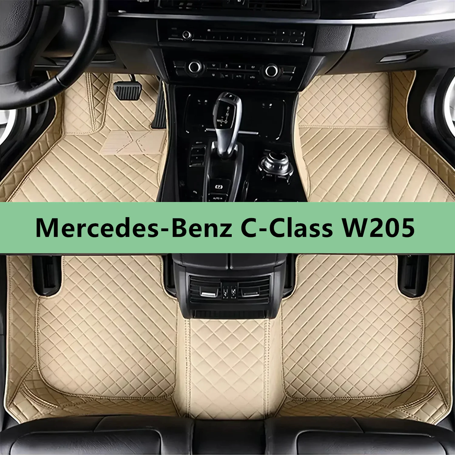 

Custom Car Floor Mats For Mercedes-Benz C-Class W205 2015 2016 2017 2018 2019 2020 2021 Car Mats Floor Carpets Accessories