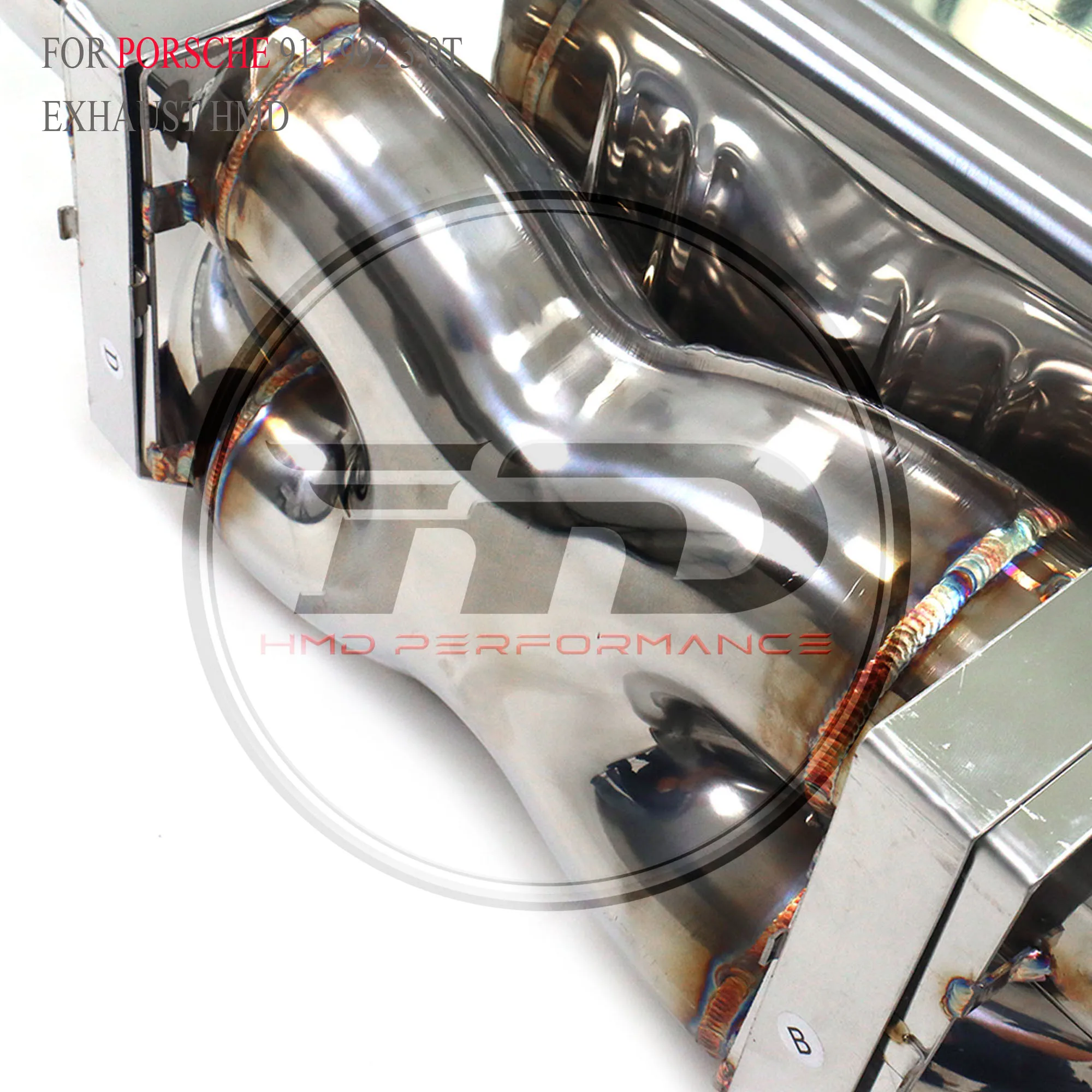 Catback SS304 de personalização exclusiva HMD para Porsche 911 992 3.0T X-Pipe Design com válvulas OEM de exaustão