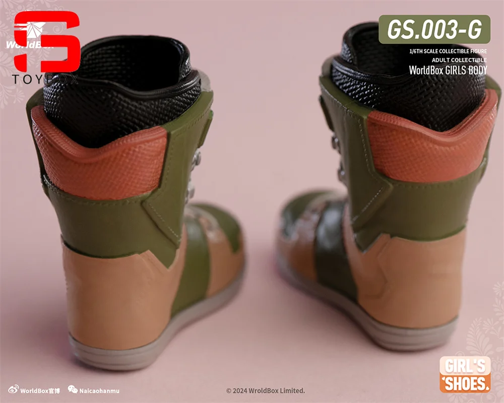 Worldbox GS003 1/6 Weibliche Ski Schuhe Solide Schnee Stiefel Kleidung Modell Fit 12'' Soldat Abnehmbare Füße Action Figur Körper