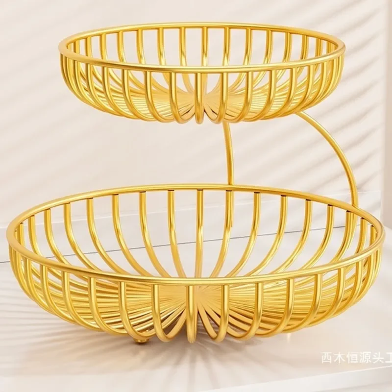 Multi-Layer Solid Wood Fruit Bowl Large Capacity Tabletop Snack Tray Organizer For Living Room Coffee Table Kitchen Decor