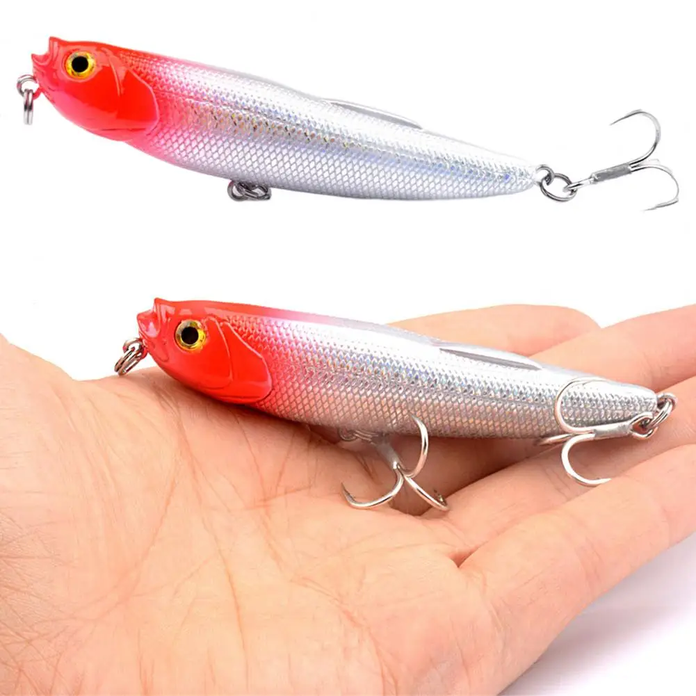 Fishing Bait  Useful Life-like ABS  Top Water Popper Hard Pencil Bait for Fishing Lovers