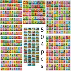 ACNH-Mini cartes NDavid Animal Croxxing, fonctionne pour NS Switch, 31mm x 21mm, 504 pièces, série 1 + 2 + 3 + 4 + 5 + Welcome 50 pièces + San6 pièces