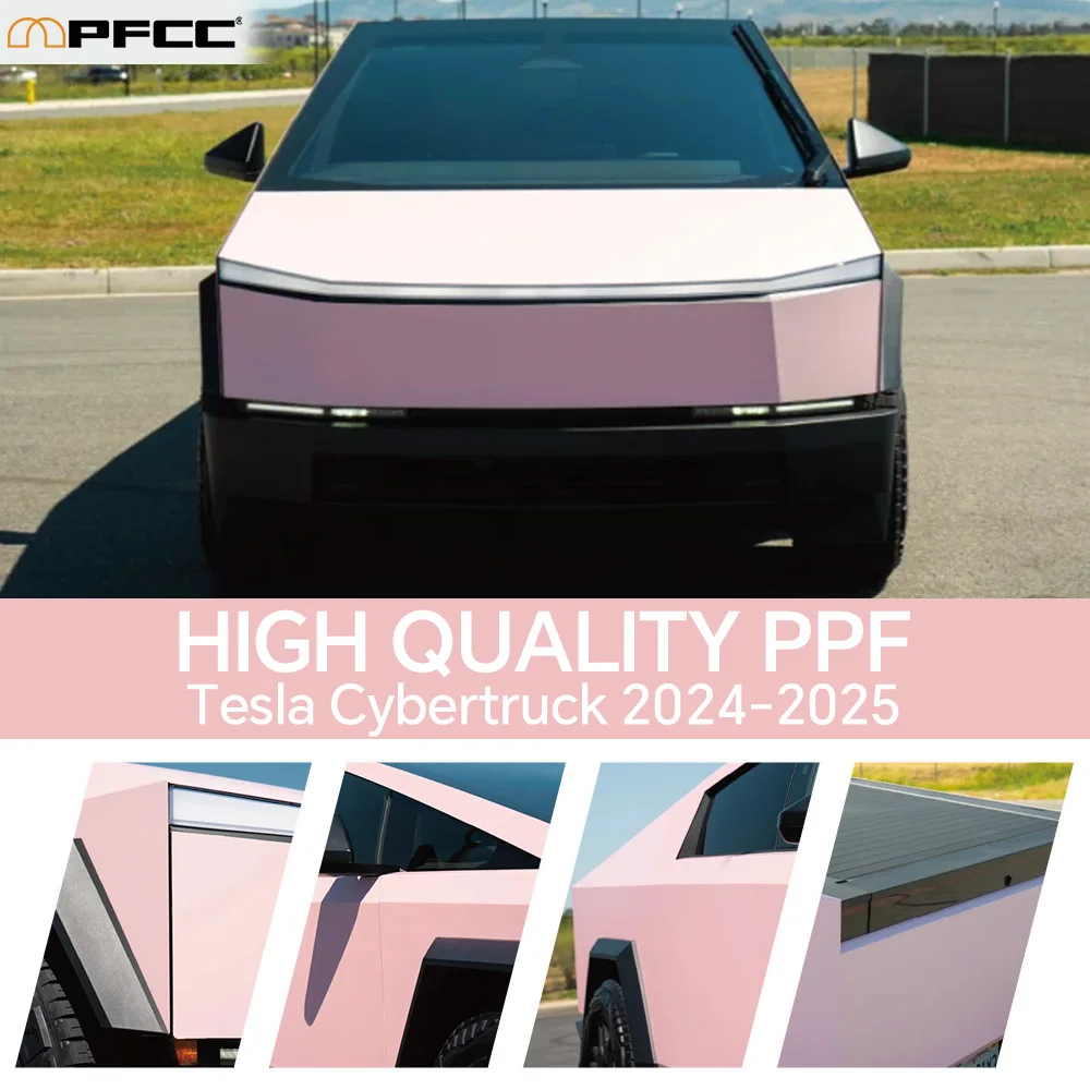 For Tesla Cybertruck 2024-2026 Precut PPF TPU Car Clear Bra Paint Protection Film Anti-Scratch Repairable Resistant Invisible