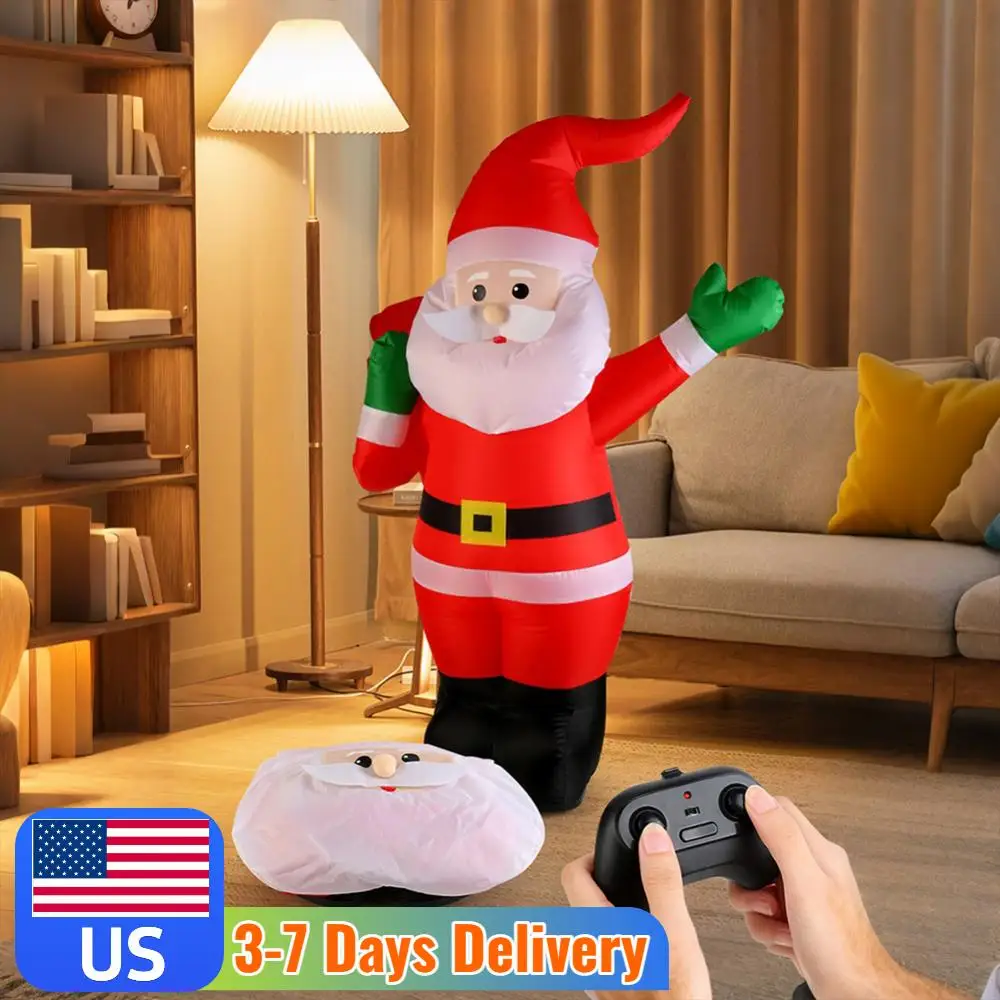 

Надувной Санта-Клаус на радиоуправлении 2,4 ГГц, USB-перезаряжаемый, гигантский, электрический, для детей