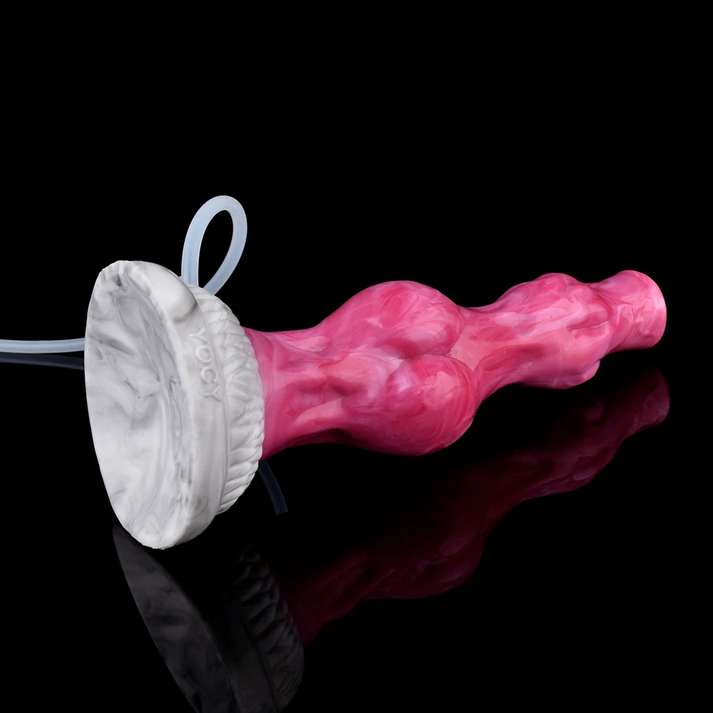 SHAZ Ejaculation Dildo, Silicone Anal Plug, анальная пробка, Realistic Wolf Knot Penis Style, Couples Foreplay 18+ 6