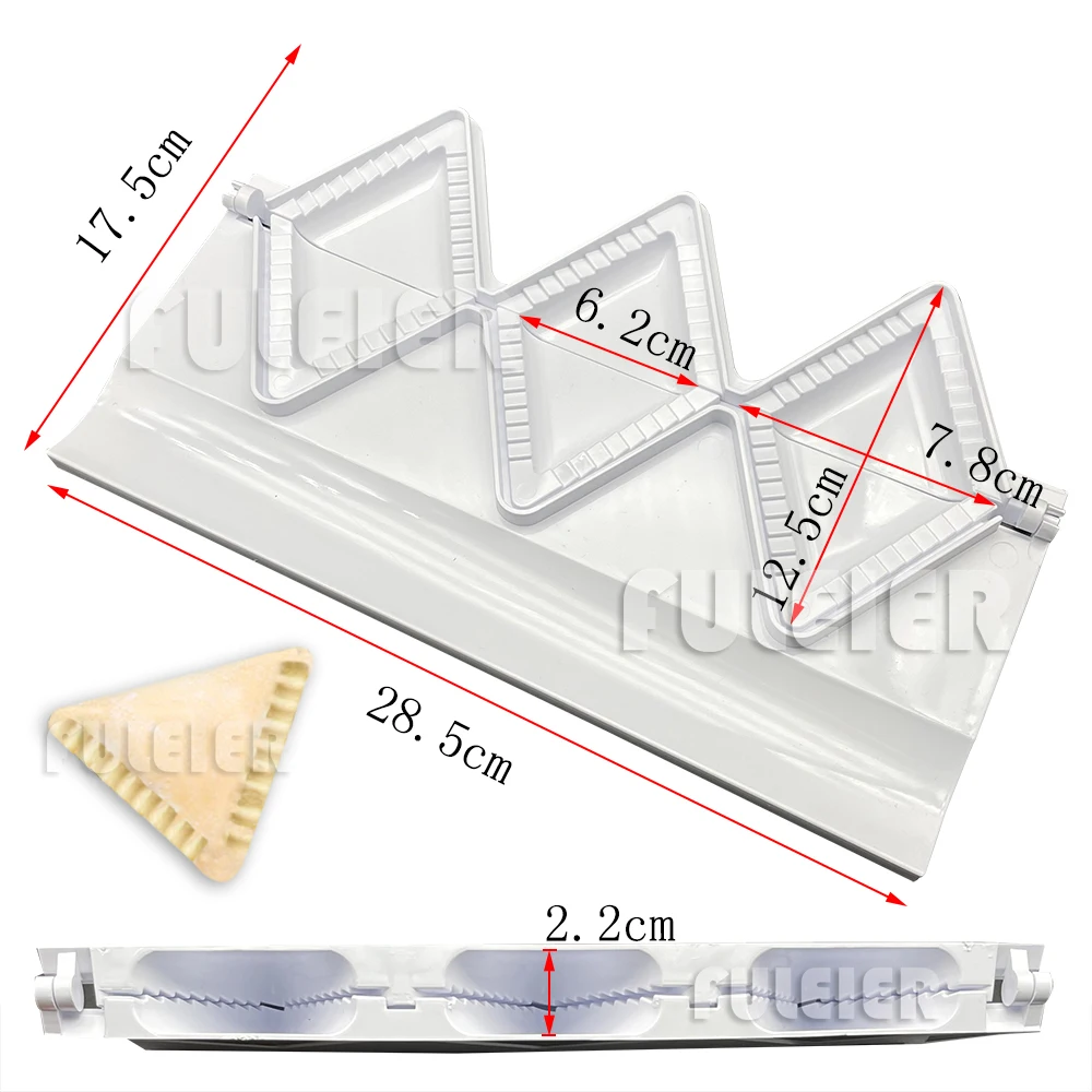 2 style Dumplings Maker Mold Press for Pierogies potato cheese Patties Kitchen Tool Samosa Ravioli Dumpling Pie Empanada Maker