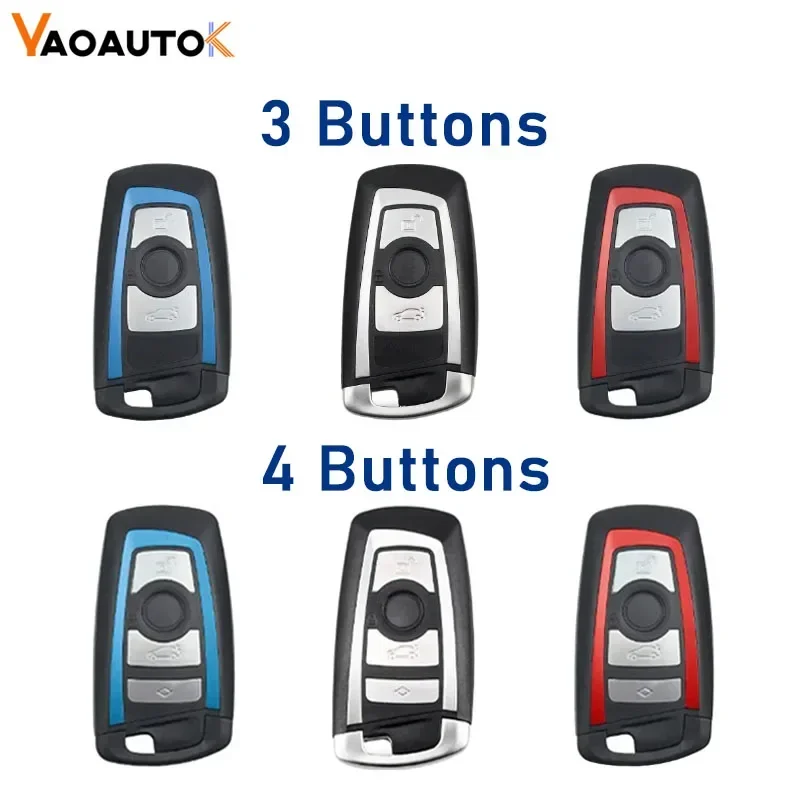 Auto Remote Key For BMW CAS4 F 3 5 7 System 3/4 Button Smart Car Key Shell Fob Case F10 F20 F30 F40 X5 E92 E90 Key Circuit Board