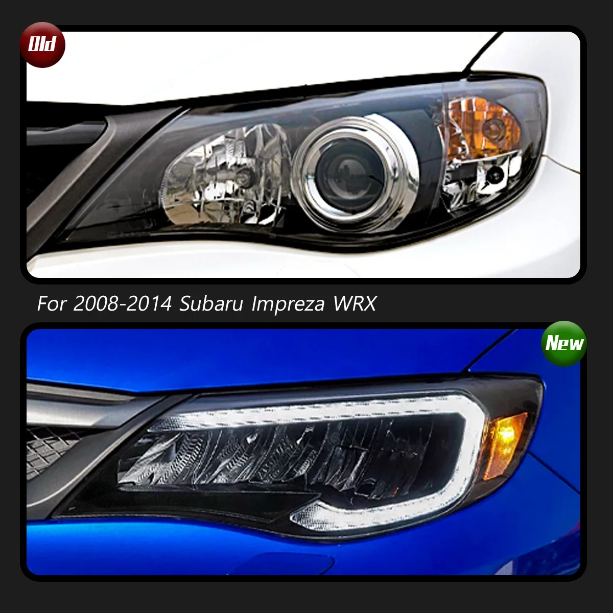 

TYPY Car Lights For Subaru Impreza WRX Headlight 2008-2014 LED Projetor head Lamp Daytime Running Light Automotive Accessories