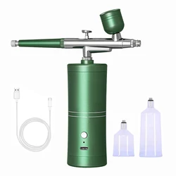 Airbrush Nails with Compressor Portable Airbrush For Nails Art Paint Craft Cake Decoration Nano Steam Gun Spray Compressor