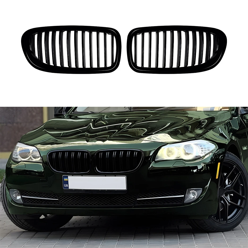

Front Bumper Grille Kidney Racing Grill Grilles BodyKit For BMW 5 Series F10 F11 2011 2012 2013-2017 ABS Tuning Accessories