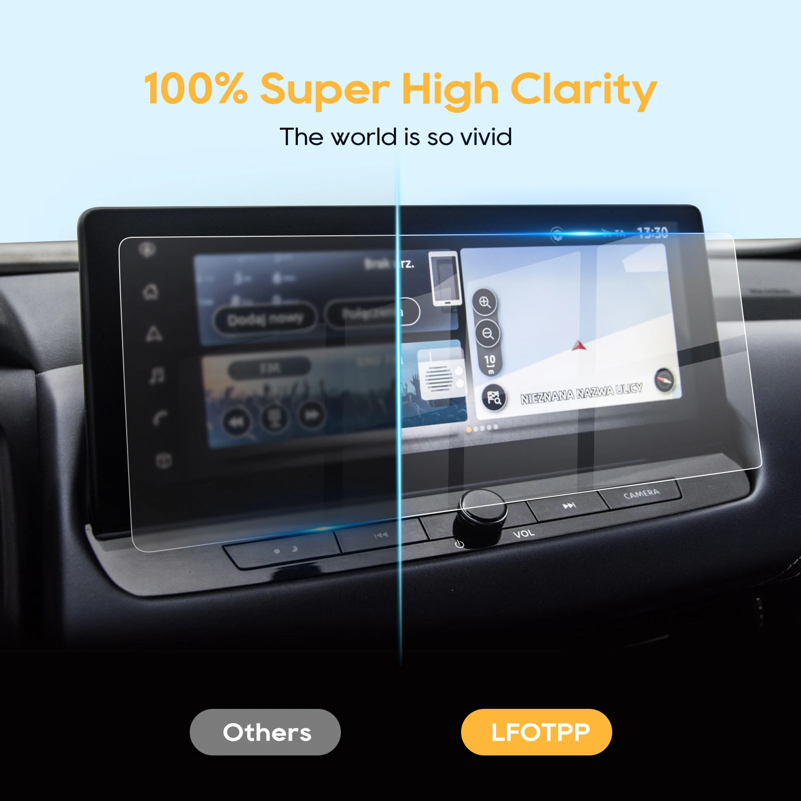 LFOTPP for 2023 2024 Qashqai J12 III e-POWER 12.3 Inch Car Multimedia Radio Display Screen Protector Auto Interior Accessories