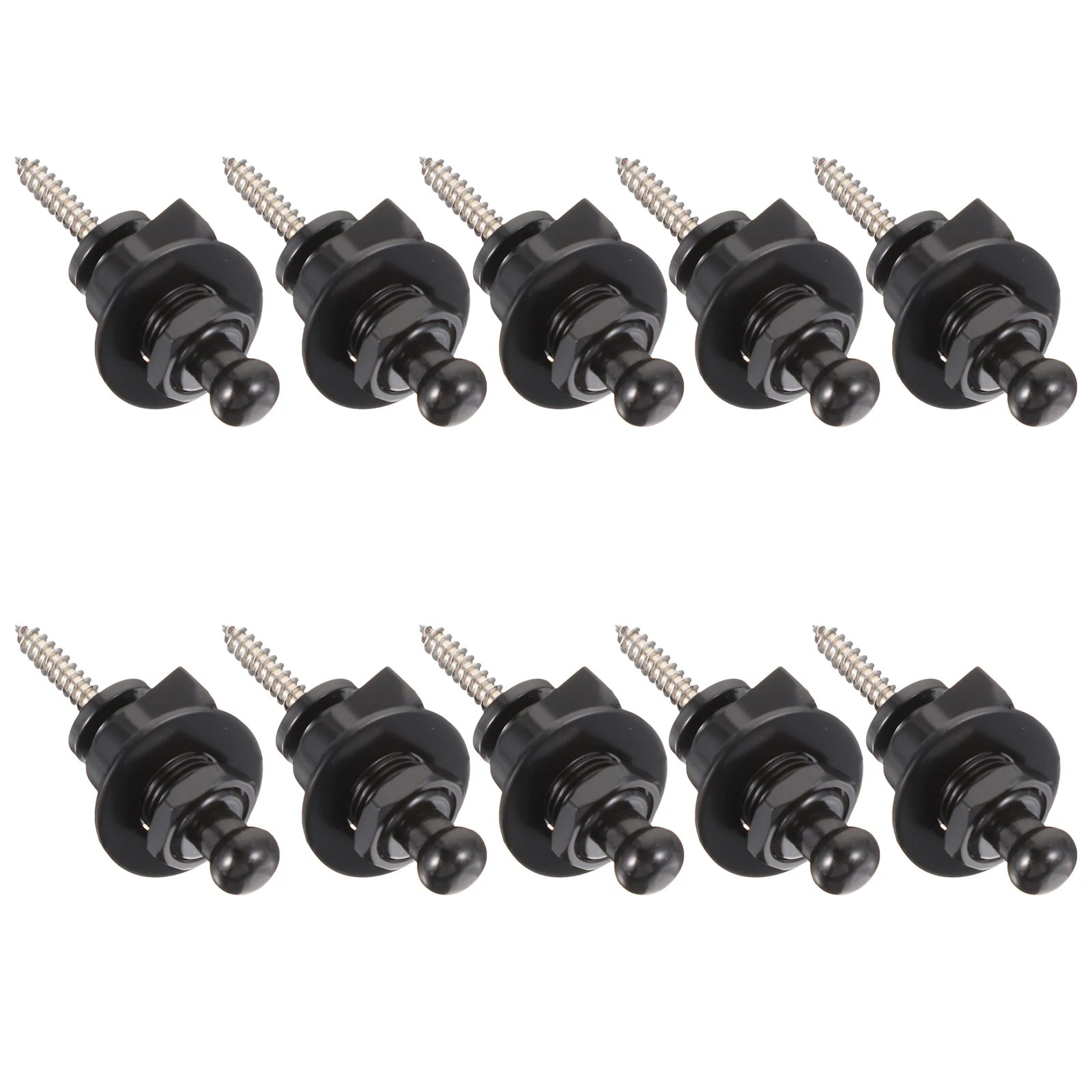 

10pcs Electric Guitar Studs Strap Buttons Belt Buckle Alloy Accessories Locks Anti-skid Fixator Safe Instrument Parts