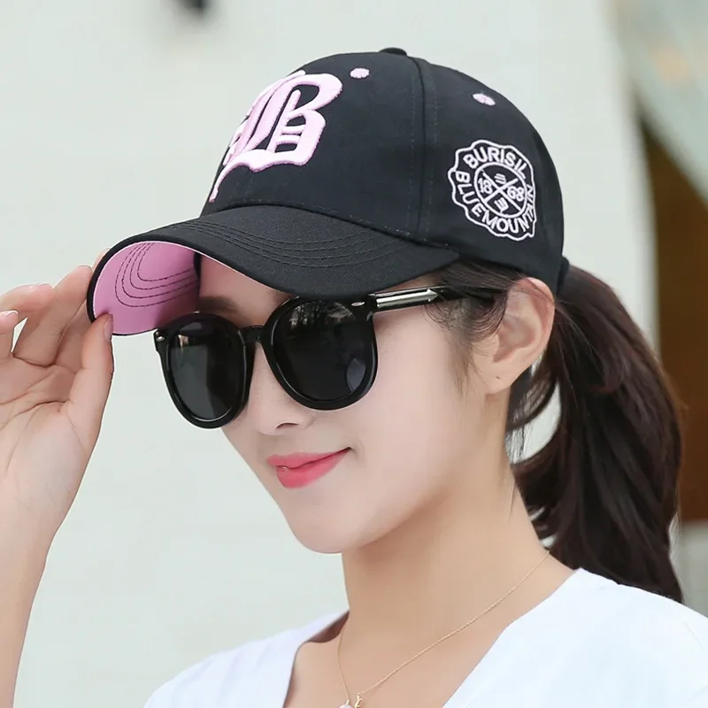 قبعة بيسبول القطن التطريز Snapback قبعة للجنسين الهيب هوب أبي قبعة عادية الرياضة الشمس قناع قبعة موضة الشارع الشهير الرياضة اليومية قبعة #4