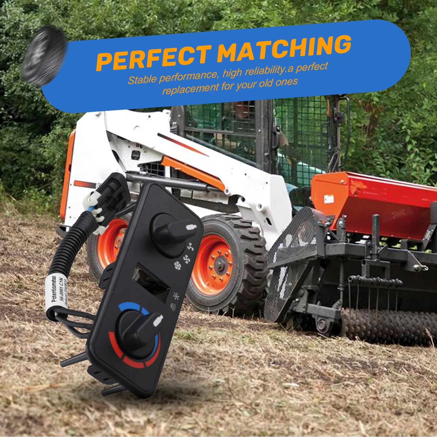 

7240823 Excavator Heater Control Panel For Bobcat Engine Spare Parts-A67F