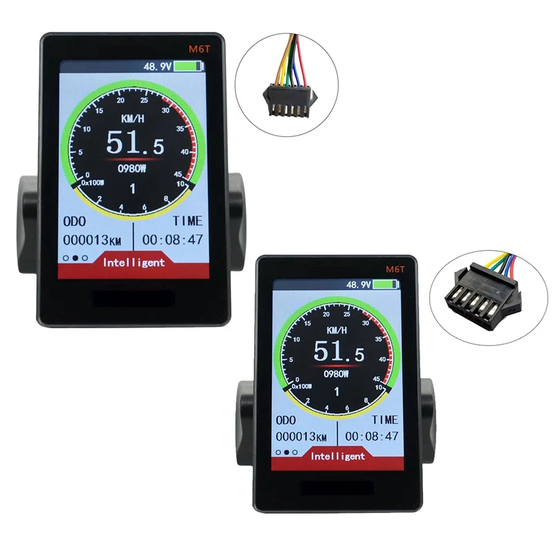 

M6T Electric Bike LCD Display Meter 24V-60V Universal E Scooter LCD Panel Color Screen With USB For E-Bike