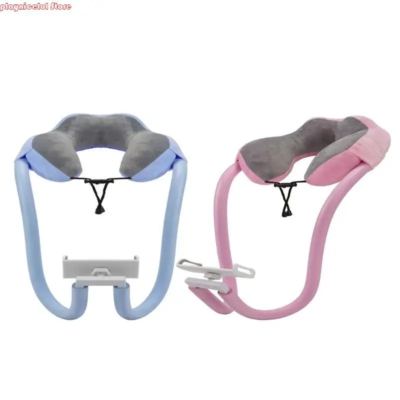 E8BA Hanging Neck Support Durable Anti Deformed U-shaped Plush Pillow Neck for Protection Supply Holder Durable