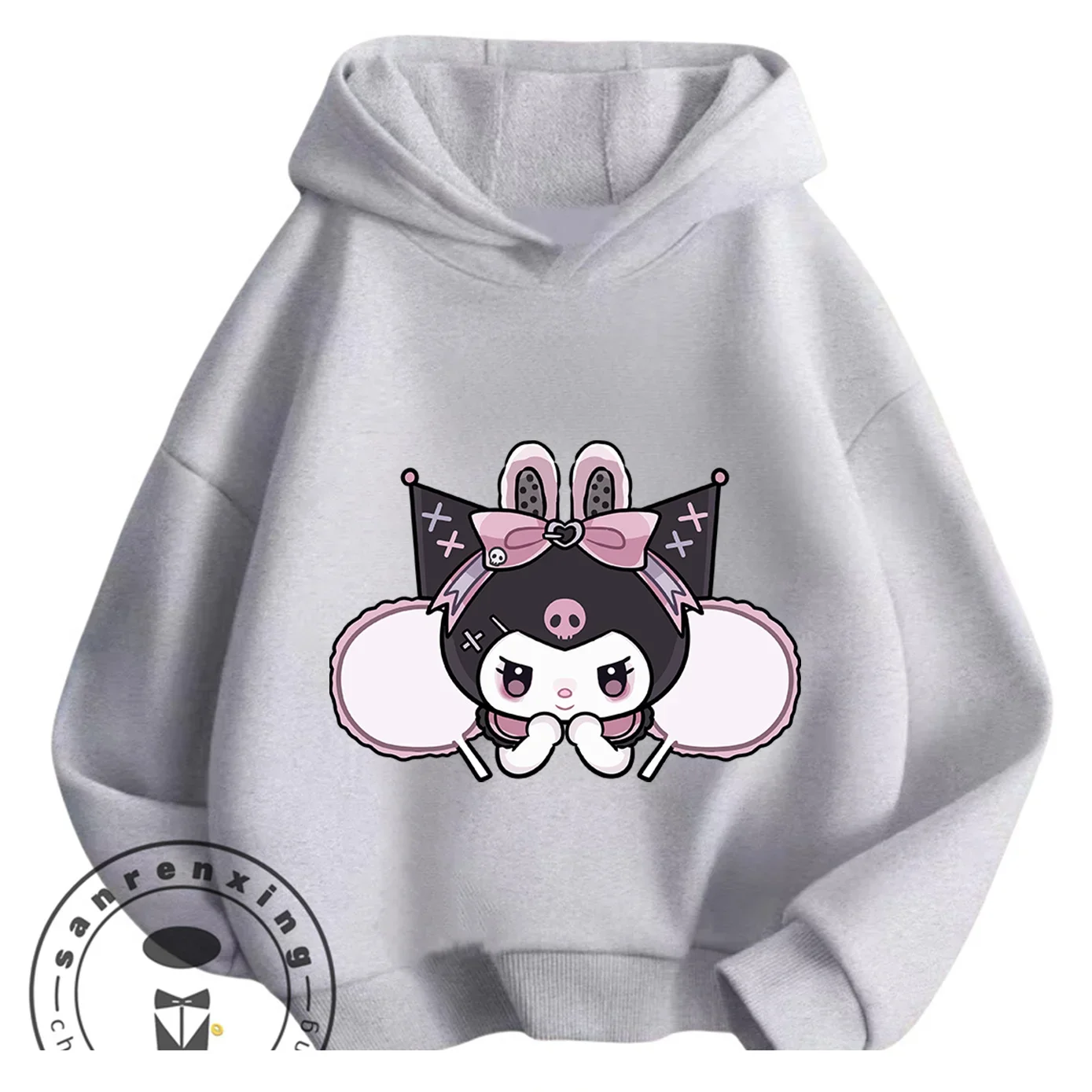 

Kuromi At A Carnival Hoodie Boys Girls 3-14 Years Funfair Kawaii Theme Winter