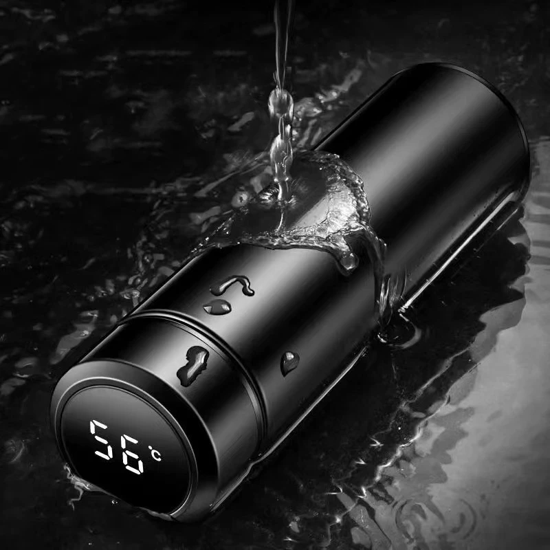 

500ml Tea Infuser Thermoses Water Bottle Portable Travel Mug with Smart LCD Touch Screen Keep Hot Or Cold Cafetera