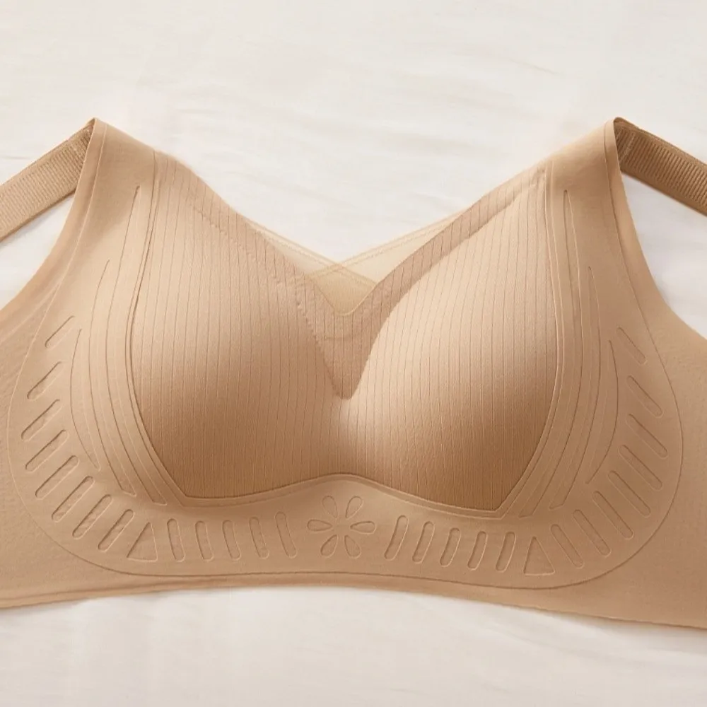 Close-fitting Wireless Deep V Bra Anti-sagging Shockproof Brassiere for Women Traceless Lingerie Seamless Bras Girls Women