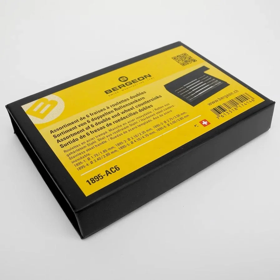 

Набор роликовых насадок Bergeon 1895-AC6, 6 штук, для концевых колес