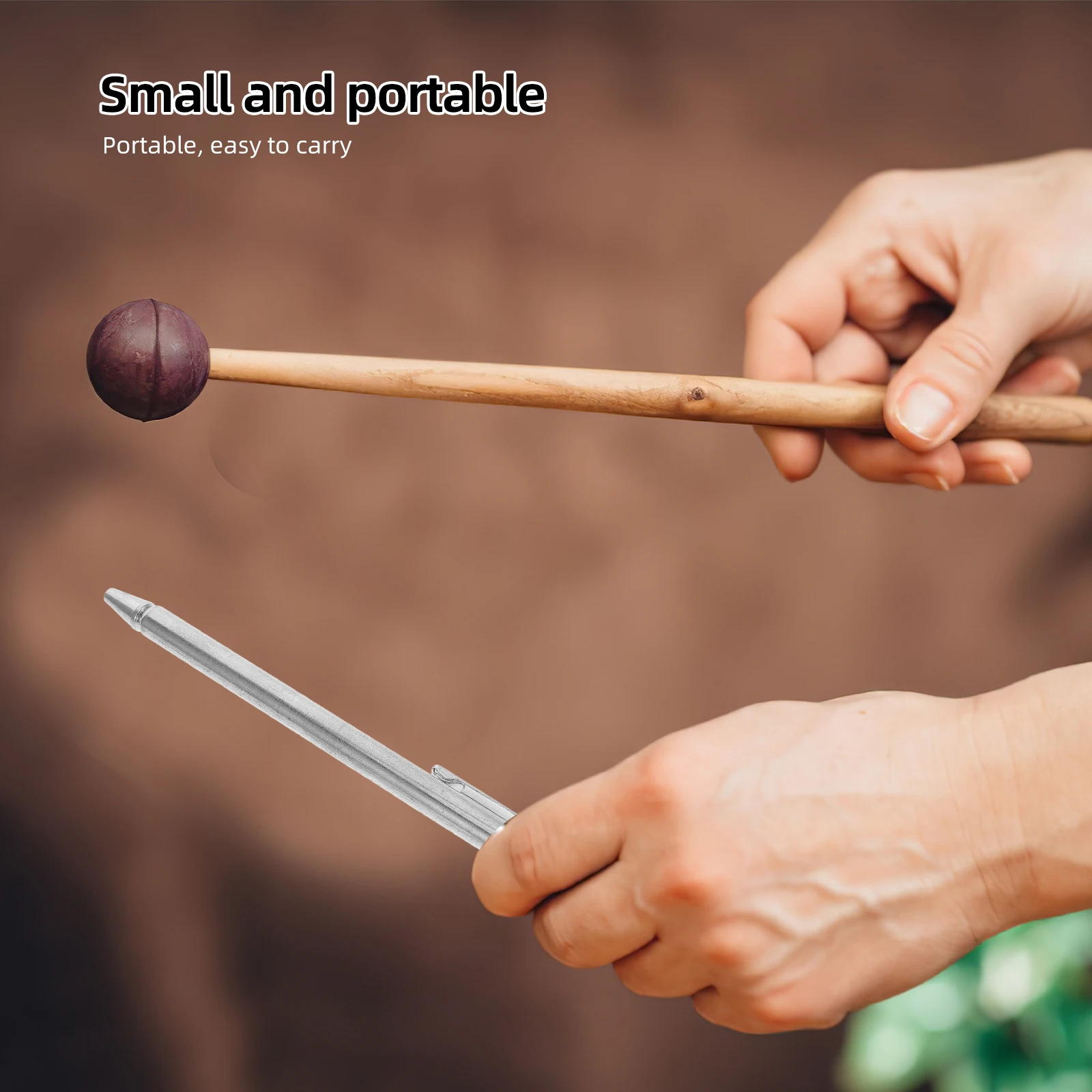 Telescopic Brass Dowsing Rod Multi-Function Divining Tool Sturdy Water Divination Stick Portable Foldable Outdoor