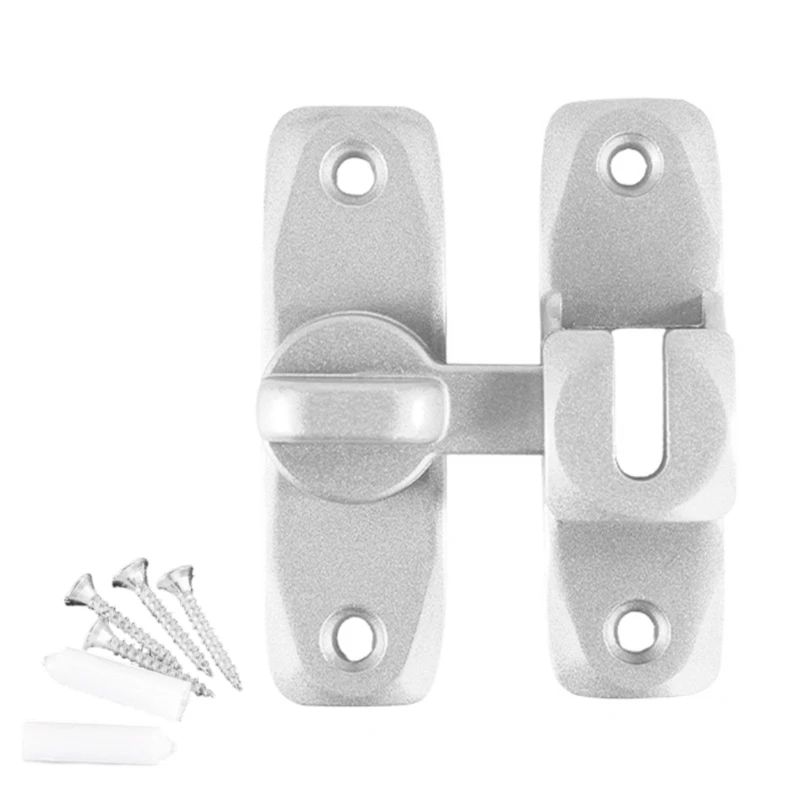  Sturdy Heavy Duty Aluminum Bathroom Lock For 180 And 90 Degree Doors In RVs Campers And Homes Travel Trailer Apartment