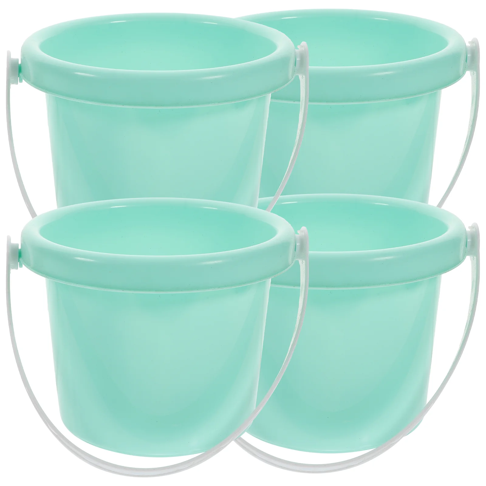 

4 Pcs Plastic Barrel Sand Bucket Small Buckets Beach Toys for Kid Mini Child Kids