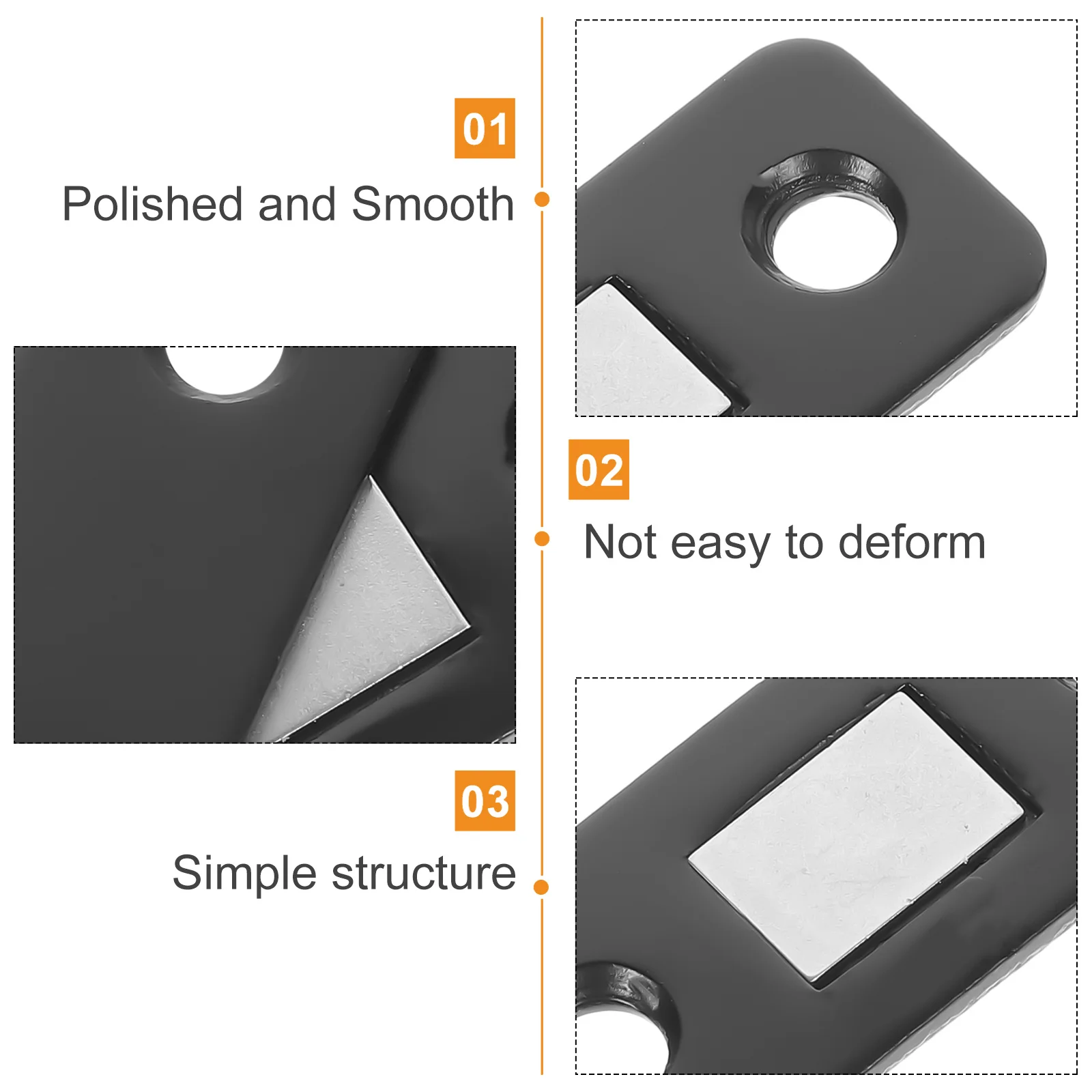 

12Pcs Metal Door Catches Magnetic Cupboard Latches Durable Hardware Cabinet Magnets Magnetic Door Catch Magnet Cabinet Closure