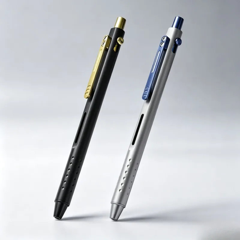 Titanium Alloy EDC Tactical Pen CNC One‑Piece Machined Lightweight Portable Multifunctional Outdoor Survival Multi‑tool for Men
