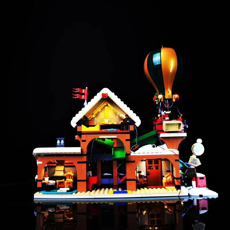 Kit d'éclairage LED RC pour LEGO 10339, Père Noël, bureau de poste, village d'hiver, lumière LED uniquement, modèle sans blocs, bricolage