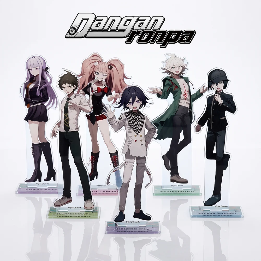 Anime Danganronpa Nagito Komaeda Kokichi Oma Junko Enoshima 15CM Double Sided Cute Acrylic Stand Keychain Desk Decor Fans Gift