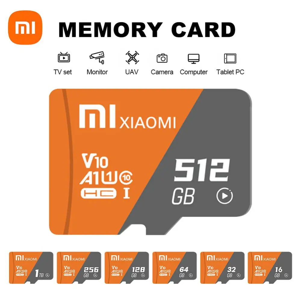 Xiaomi micro tf sd karte 2tb flash speicher karte a1 high speed 1tb 128gb 256gb cartao de memoria für nintendo switch smart home