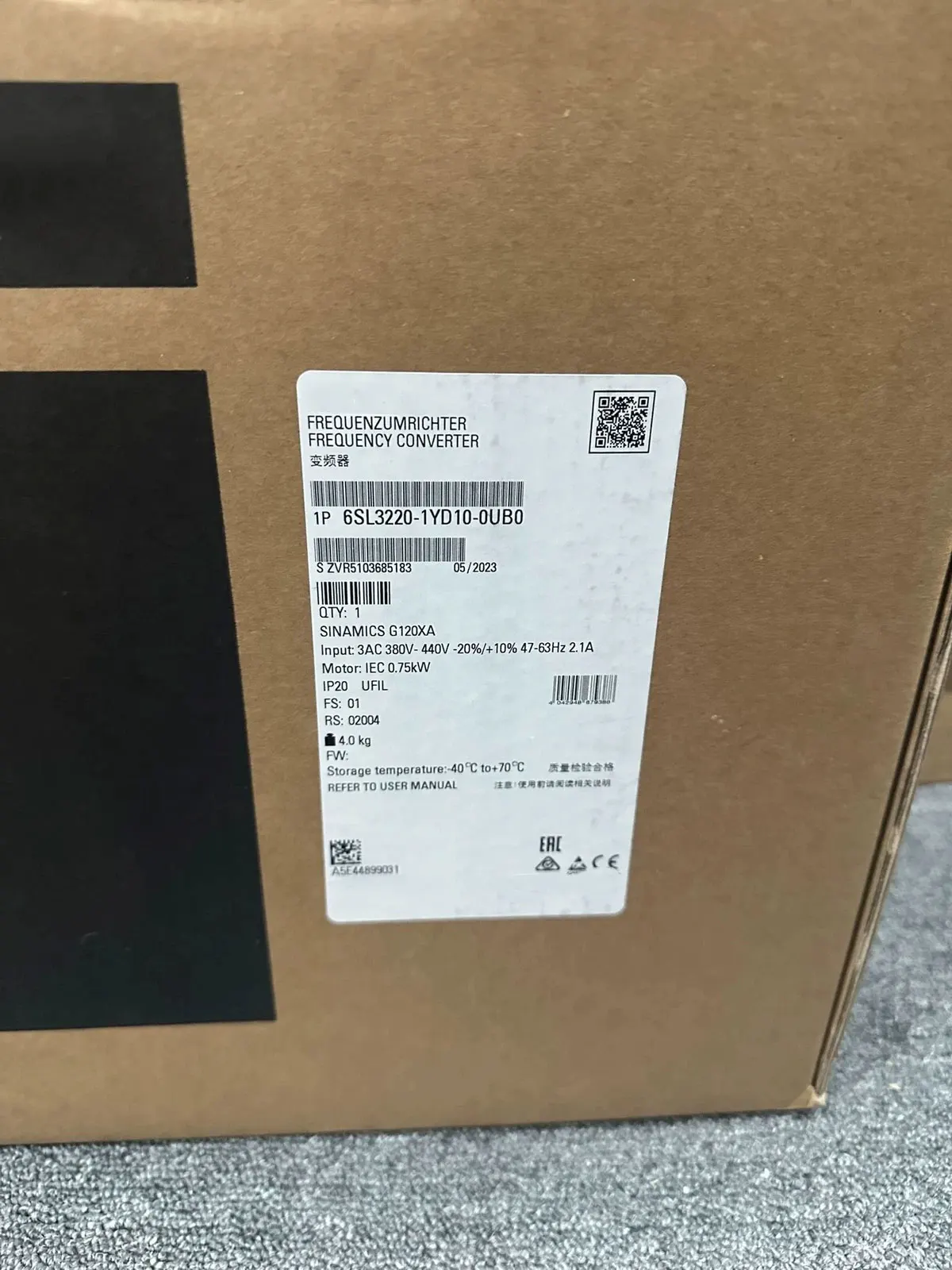 

Brand new 6SL3220-1YD10-0UB0 6SL3220-1YD12-0UB0 6SL3220-1YD14-0UB0 Warrently One-year