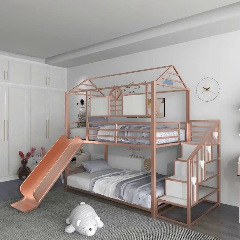 

Modern simple children's bed up and down bed double high and low child and mother bed