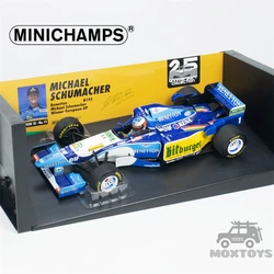 Minichamps-benettonダイキャストモデルカー,b195-#1,michael SCHUMACHER-WINNER,gp 1995, 1:18